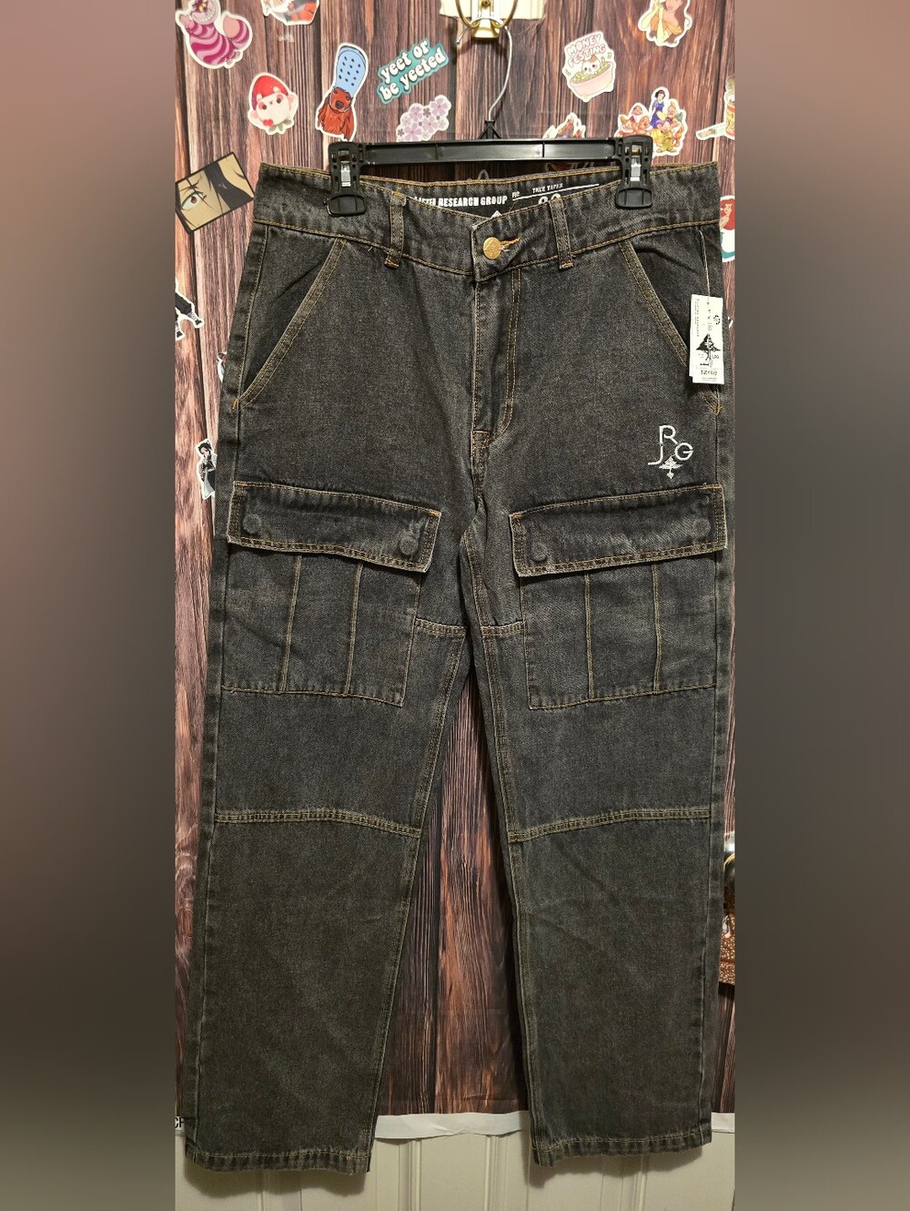 LRG Line For Line Denim Cargo Pant - Charcoal